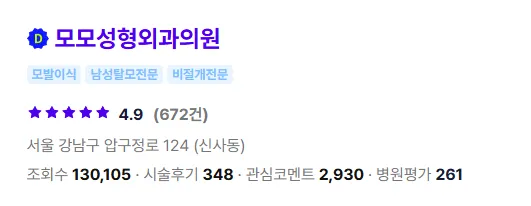 모모성형외과 모발이식 1